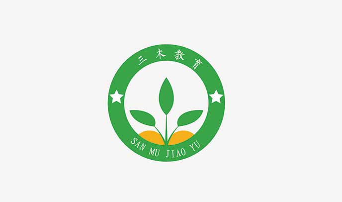 三禾教育品牌标志设计-培训企业logo策划-商标形象设计